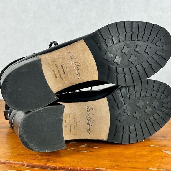 Sam Elderman Black Suede Toe Heeled Boots - Picture 8 of 11